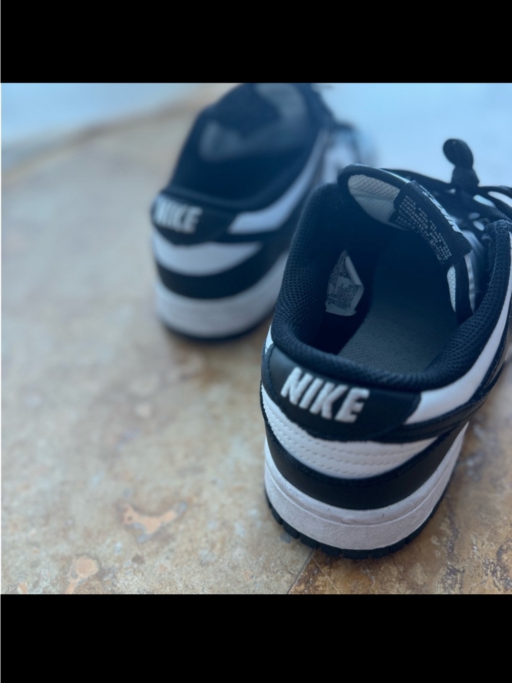 Nike Dunk Low Black White Panda Sneakers | Women’s Size 8.5 - Picture 4 of 4